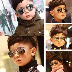 new fashion Sunglasses baby kids Pilot sun glasses metal frame goggles sunglasses for boys girls children
