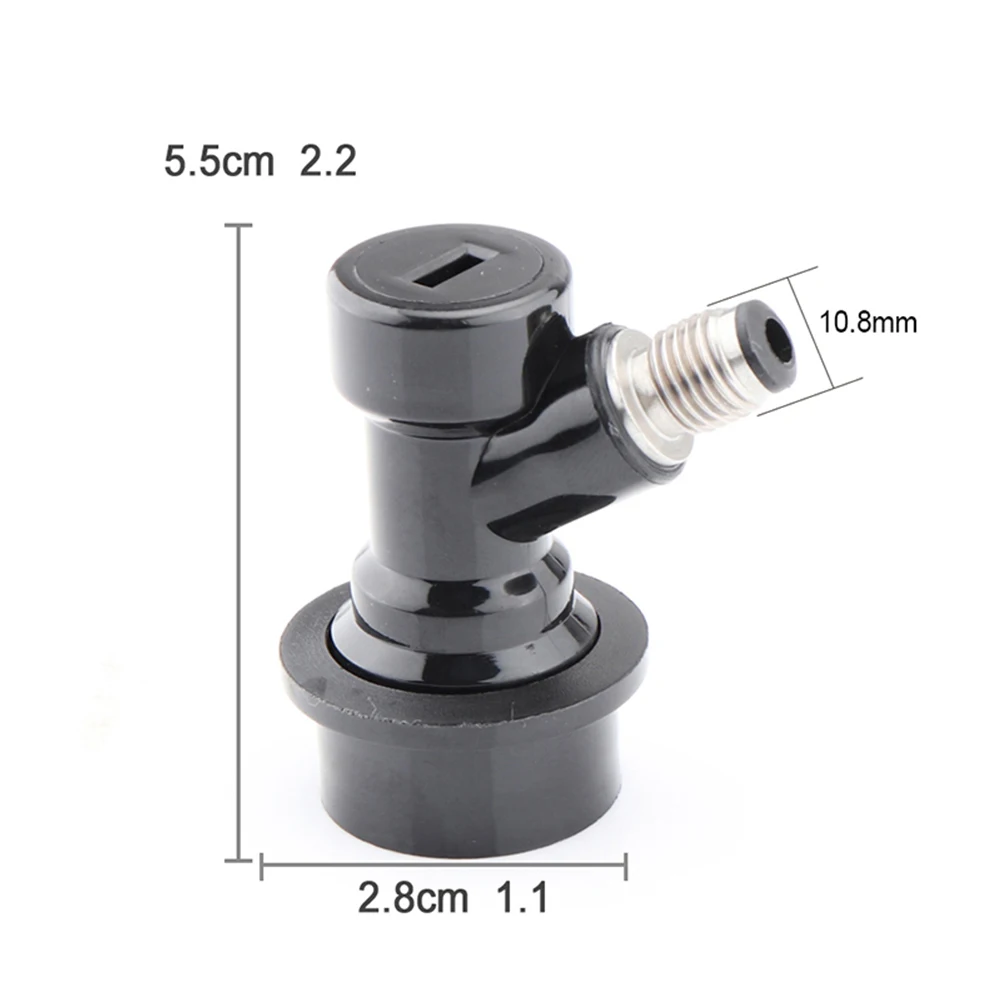 HOT Brew Beer Ball Lock Keg Disconnect Barbed Threaded Dispenser Carbonation Cap Suitable For 3/5/10 Gallon Beer Keg Accessories