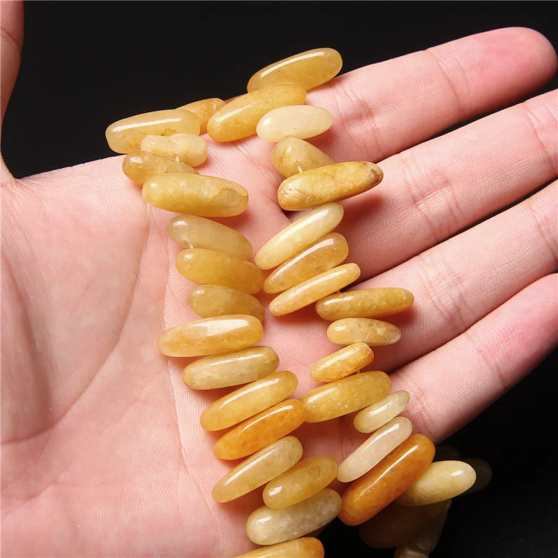 Irregular Point Stone Beads Long Teeth Shape Quartz Pendant Agates Point Stick Beads For Jewelry Making Accessories DIY 10-24mm