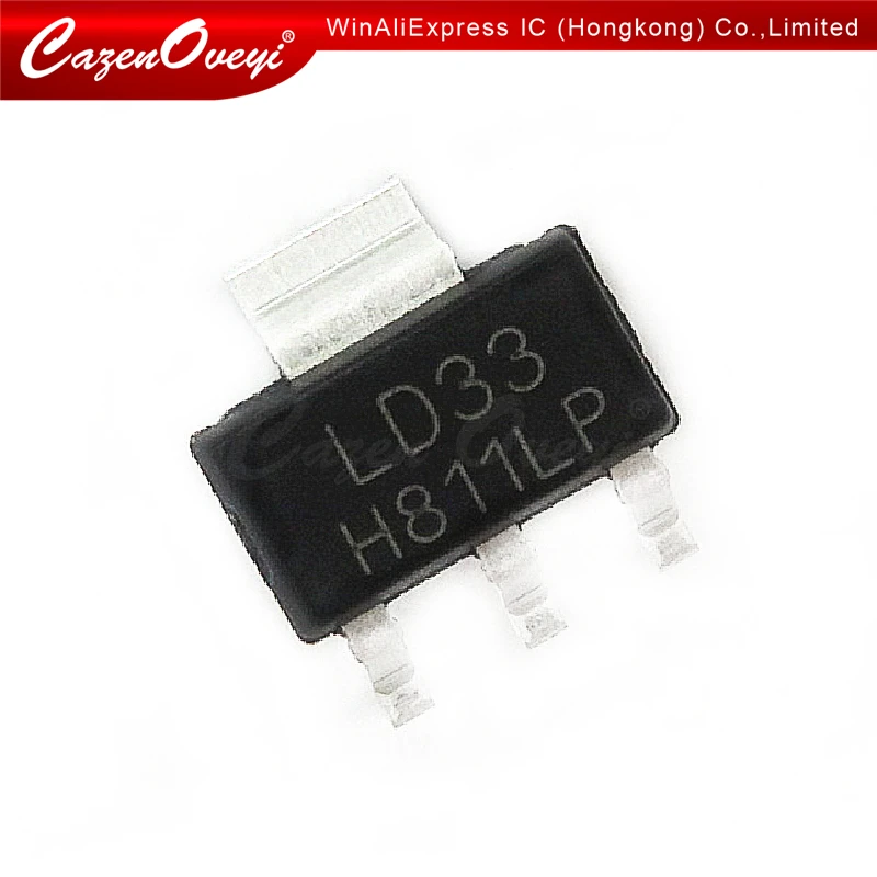 10pcs/lot LD1117S33CTR LD1117S33TR SOT-223 LD1117S33 SOT223 LD33 IC REG LDO 3.3V 950MA In Stock