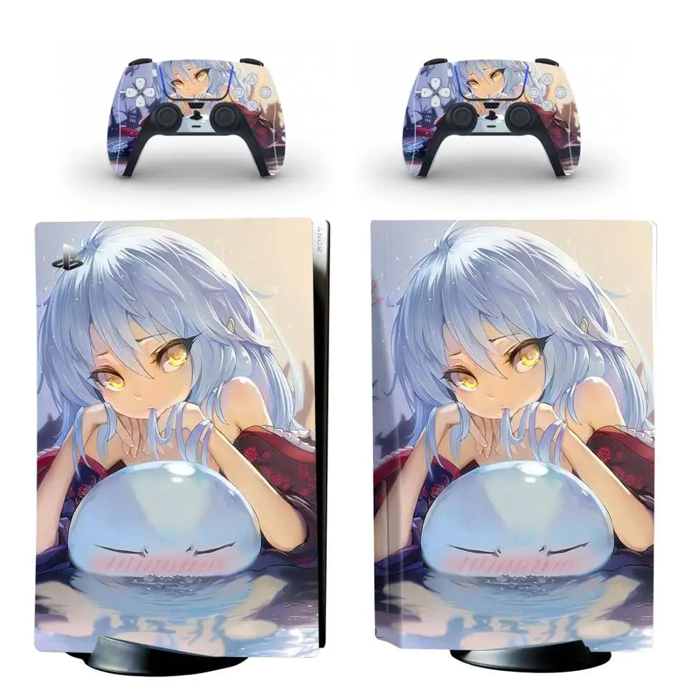 Reincarnated As A Slime PS5 Standard Disc Edition Skin Sticker Decal for PlayStation 5 Console & Controllers PS5 Skin Sticker