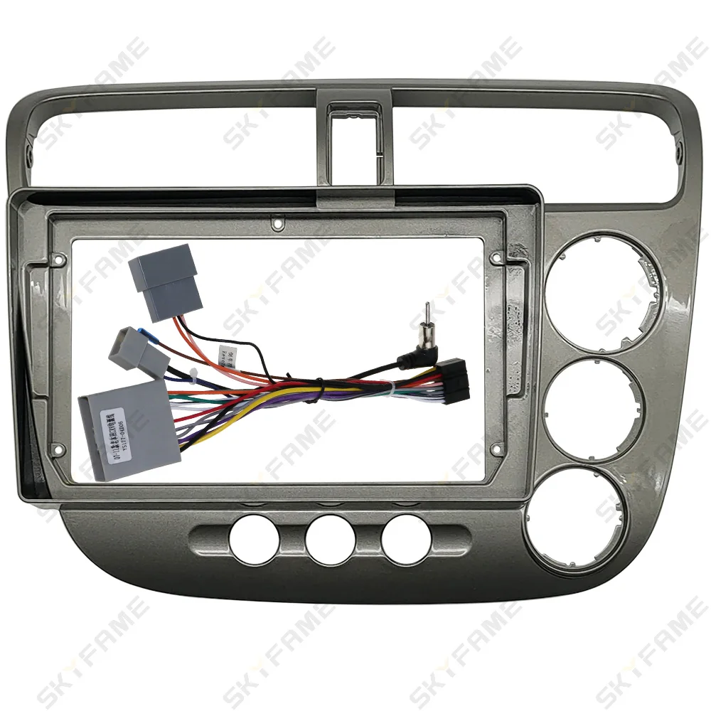 SKYFAME Car Frame Fascia Adapter Canbus Box Decoder Android Radio Dash Fitting Panel Kit For Honda Civic Rebon