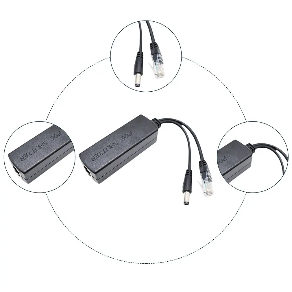 48V to 12V PoE Splitter Module 10/100MBPS Power Over Ethernet Splitter Adapter IP Camera Network Set-Top Boxes PoE Splitter