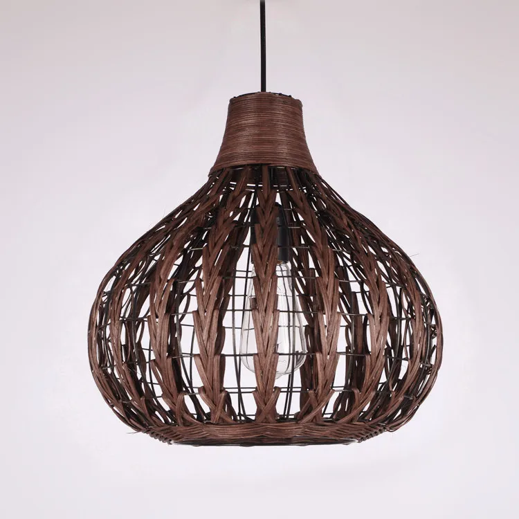 modern Rattan pendant light personality Living room pendant lamp hand made Environmental protection Single head Hanging Lights