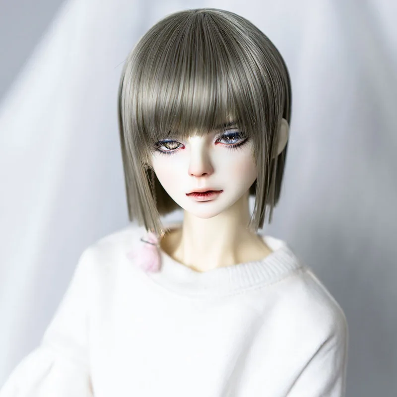 New style 1/3 1/4 1/6 1/8 Bjd Wig Short Cool Straight High Temperature Wire Bjd Wig SD Hair