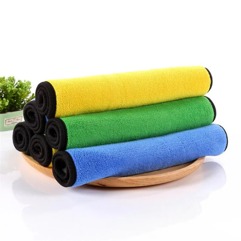 30*40 cm 600 gsm coral fleece car cleaning towel multi function super thick kitchen towels coral velvet car drying towel