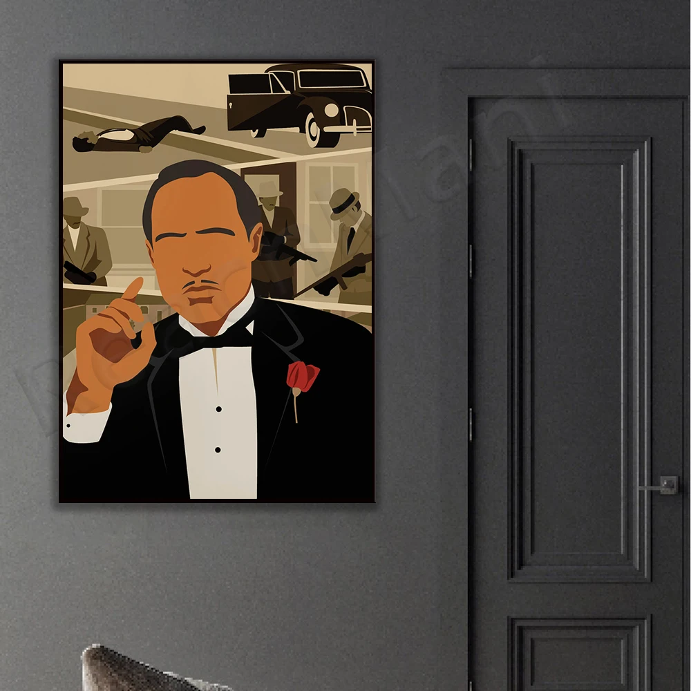 The Godfather, Crime Film, Movie Inspired Wall Art Decor, Poster Print