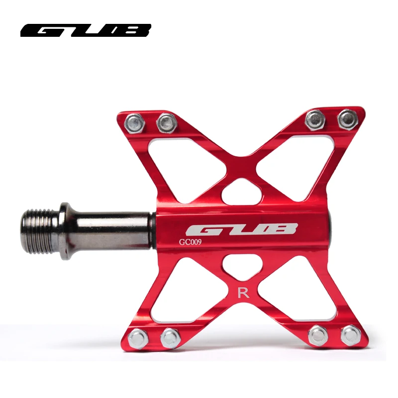 GUB GC009  MTB BMX Mountain Bike bicycle Cycling 3 bearings Platform Pedals 240g/a Pair  CNC AL6061+ Cr-Mo Axis