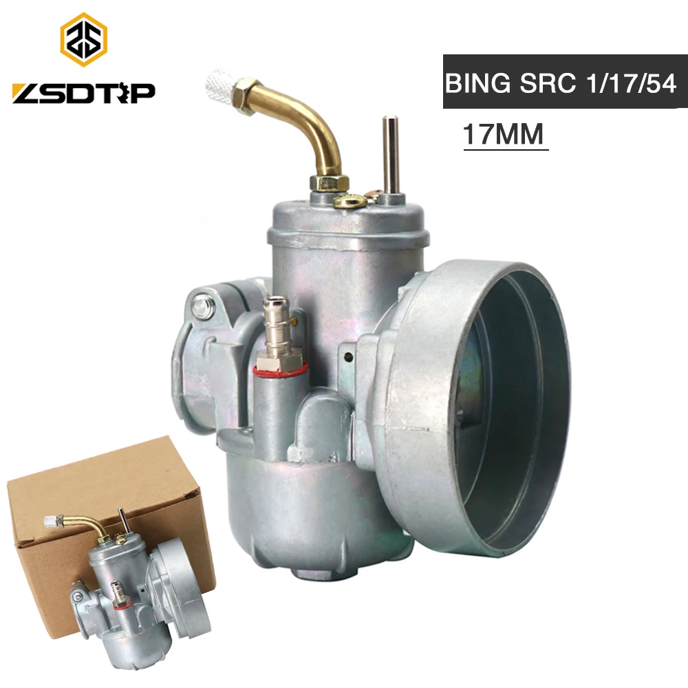 ZSDTRP For BING Carburetor 17mm BING Moped Carburetor For BING SRC 1/17/54 PUCH KREIDLER FLORET/LH/LF TUNTURI For 50/60cc Moped