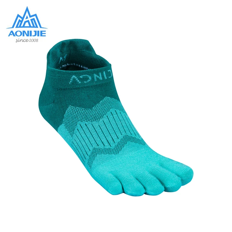 AONIJIE 2 Pairs Outdoor Socks Quick Drying Five Toe Socks Portable Toesocks For Camping Hiking Trail Running Jogging E4810 E4806