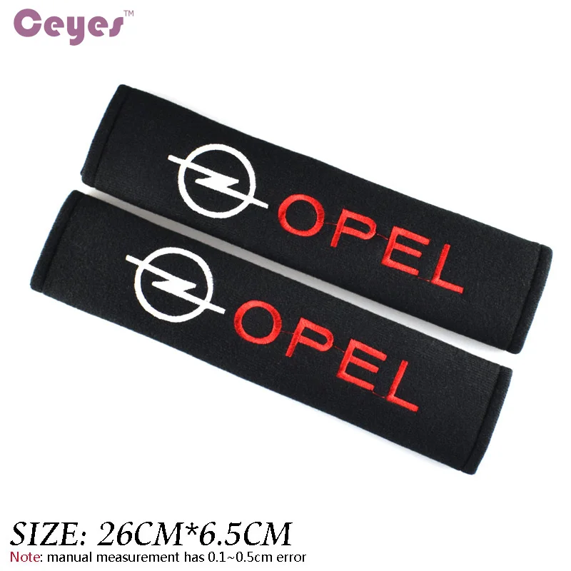 Ceyes Seat Belt Cover Car Styling Cotton Safety Shoulder Protector For Opel Astra H G Corsa Insignia Antara Meriva Zafira 2 PCS