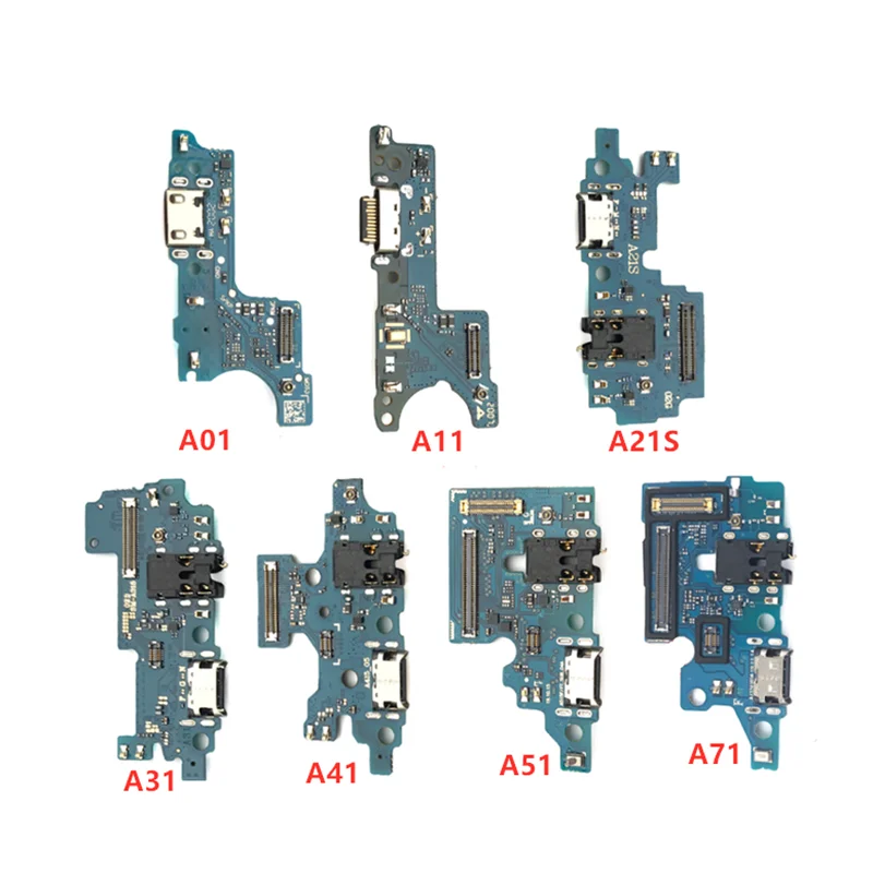 USB Charging Charger Dock Port Connector Board Flex Cable For Samsung Galaxy A01 A11 A21 A21S A31 A41 A415F A51 A515F A71 A715F