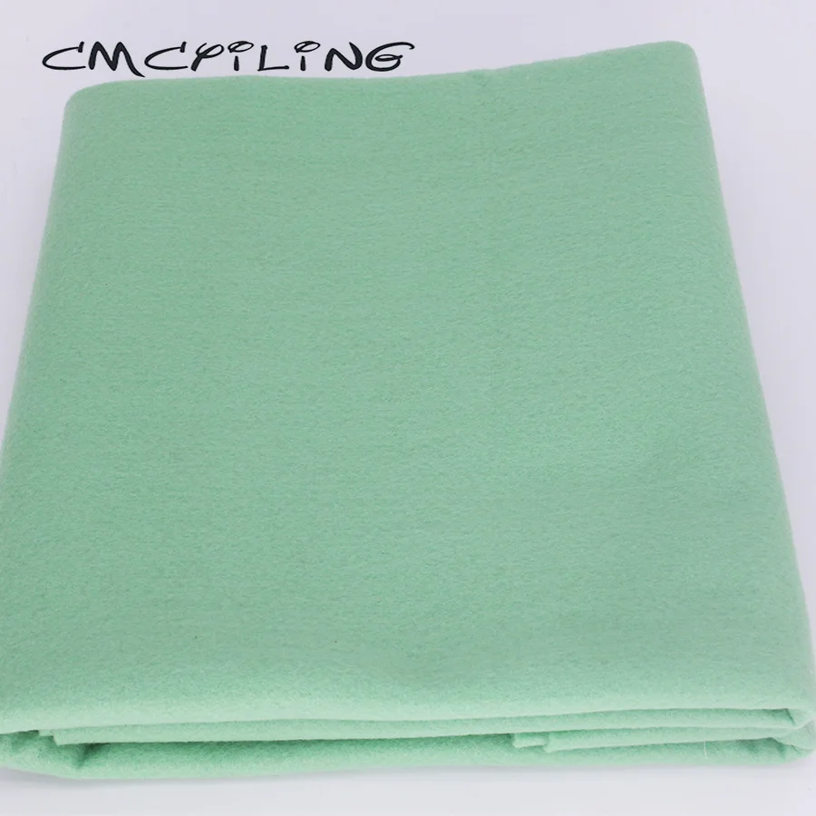 Pea Green Smooth High Density Soft Felt Fabric For Needlework DIY Sewing Dolls Crafts/Non-Woven/ Polyester Cloth 45cmx110cm