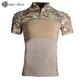 Camiseta táctica de camuflaje para hombre, uniforme de combate transpirable para airsoft y paintball