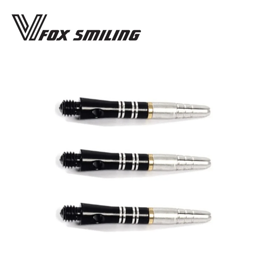 Fox Smiling 3pcs 2BA Darts Shafts For Professional Aluminum Darts Shafts Dart Accessories Blue Black Red