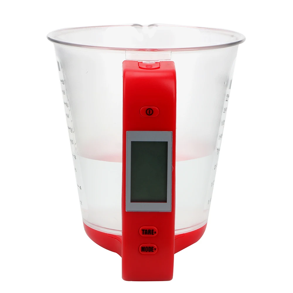 Electronic Hostweight Measuring Cup Kitchen Scales with LCD Display Temperature Measurement Cups Digital Beaker Kitchen Tool