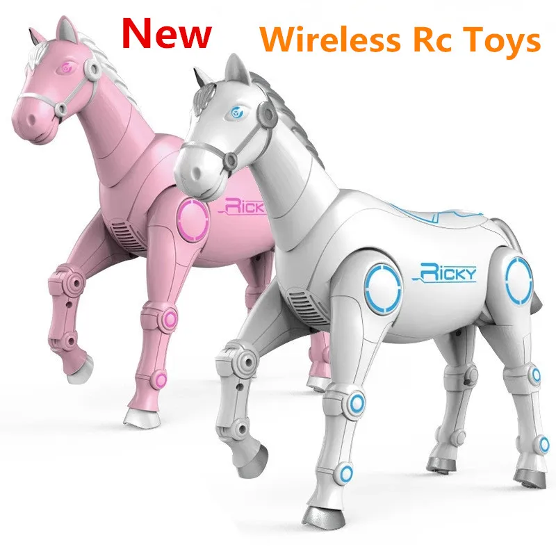 New Remote Control Horse Toys RC Smart Robot Animal Horse Parent Child Interaction Home Party Kid Gift Boy Toy 38CM