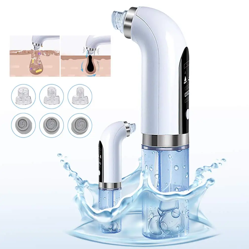 

Blackhead Remover Hydrodermabrasion Device Deep Nose Cleaner Moisturizing Painless Pore Vacuum Electric Machine Facial Tool