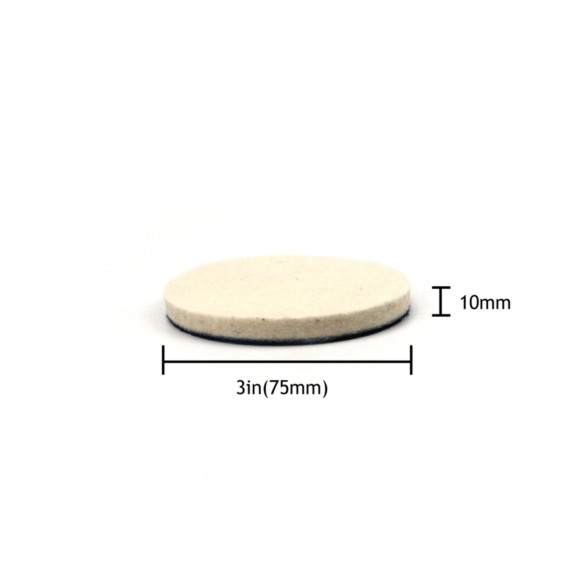 2PCS 3 Zoll 75mm Wolle Polieren Pad Disc Haken und Schleife Schleif Pad für Auto Metall Schleifen Polieren power Werkzeuge Zubehör