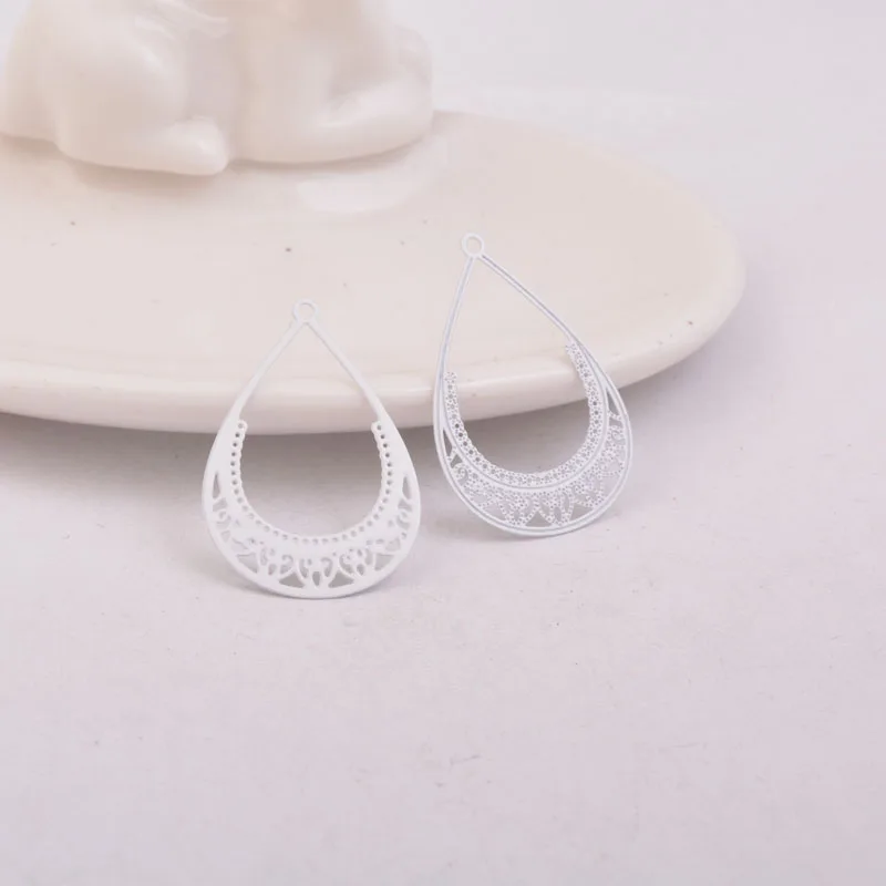 50 Stück AB5491 21*32mm Filigran-Druck-Anhänger für DIY-Schmuckherstellung – Detail 6