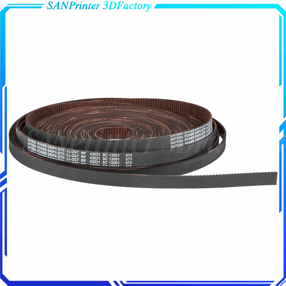 GT2 LL-2GT RF 2GT Open Synchronous Timing belt width 6/9/10/12/15mm Rubber Low dust low vibration VORON gates 3D printer