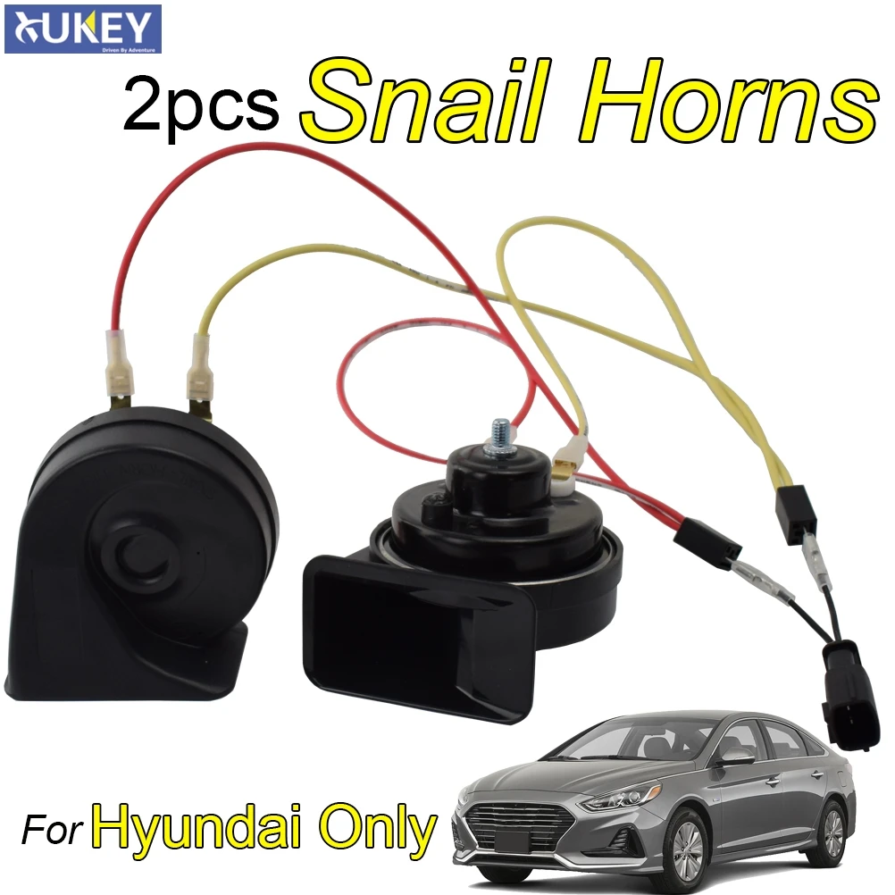 Snail Horn For Hyundai Accent Getz Sonata Santa Fe Elantra i10 i20 i30 Tucson Loud Waterproof Auto Horns Twin Tones Car Horn