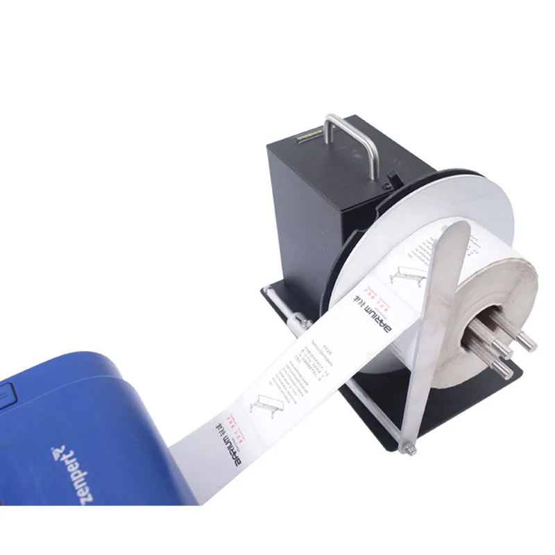 Label Rewinder Two-way Automatic Rewinder Self-adhesive Barcode Machine Adjustable Speed Clothing Tag Reeler