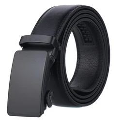 Men's Automatic Buckle Belt Slide Buckle Business Casual Leather Belt Creative Design Style Fashion Trend Belt High Quality