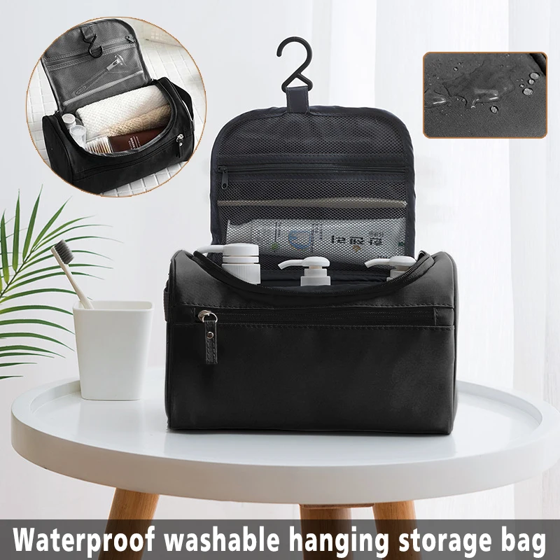 Waterproofs Travel Wash Bag Hanging Mens Toiletry Organizer Shaving Cosmetics