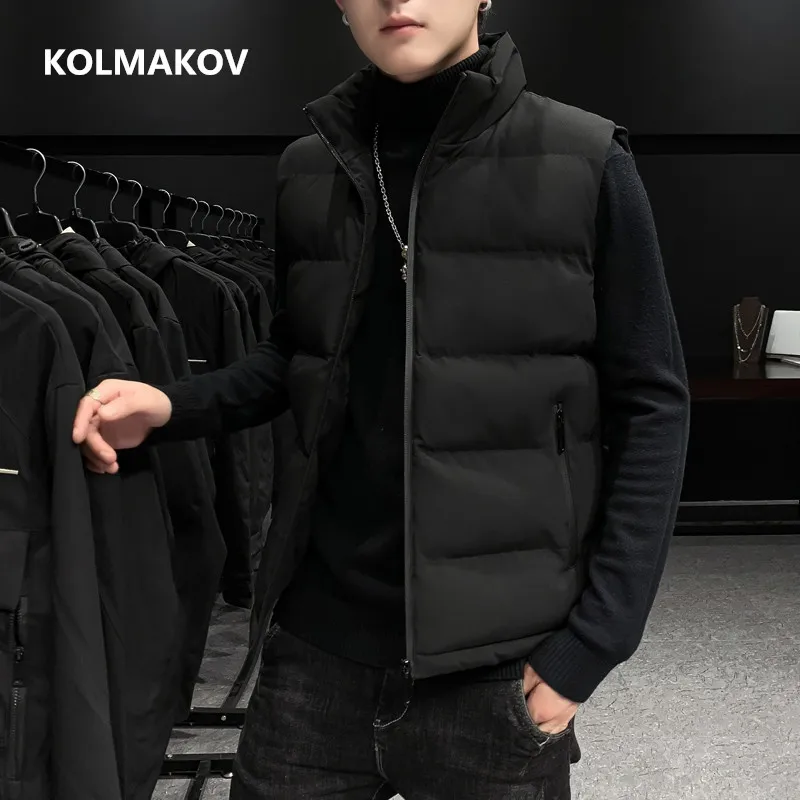 2022 new arrival Winter Men Jacket White Duck Down Vest Male fashion Slim fit Vest Mens Windproof Warm Waistcoat size M-5XL