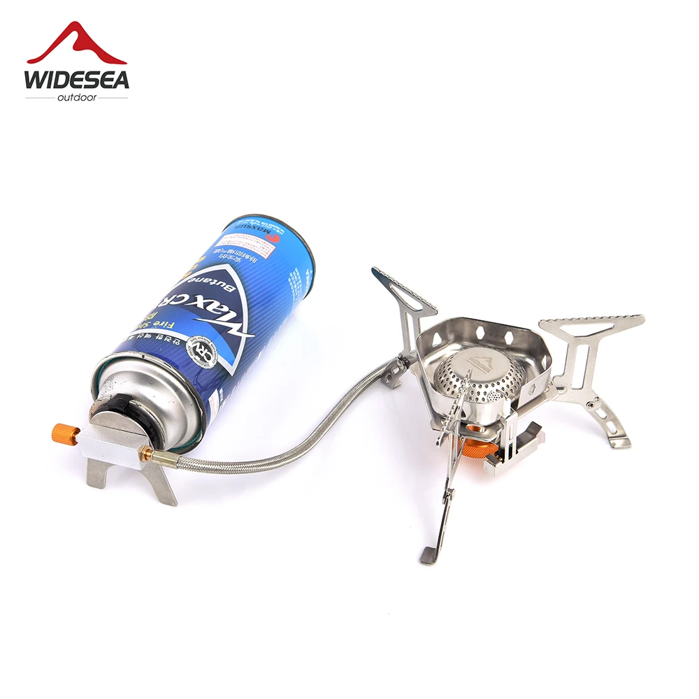 Widesea Camping Gas Burner Outdoor Tourist Stove Bbq Barbecue Picnic Equipment Kitchen Supplies Cookware Tourism Hiking Gasoline