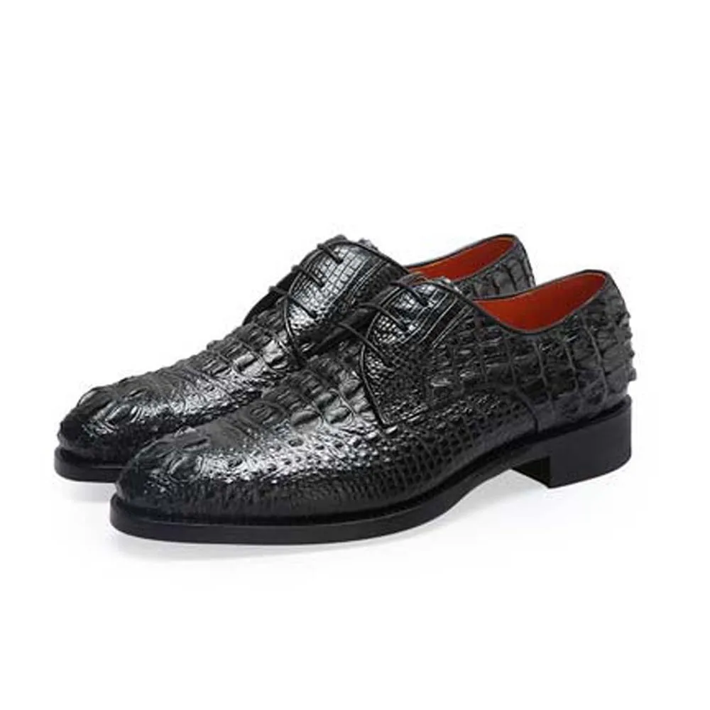 piliyuan  crocodile  Men formal shoes  men crocodile  shoes  male  Pure manual men shoes   business man  Dress shoes  lace-up