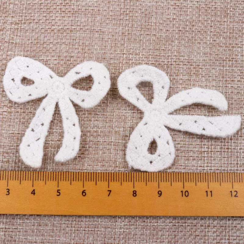 10pcs/lot beautifu Bowknot Lace Ribbon for Decorating,Floral Designing & Crafts Garment Accessories Decoration 5.3x4.4cm