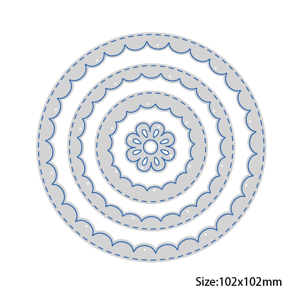 3D Square/Heart /Circle Metal Cutting Dies Stencils for DIY Scrapbooking Photo Album Paper Cards Making Decorative Crafts