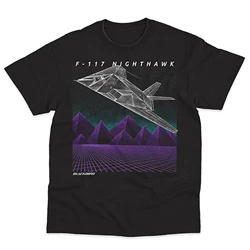 ガスルスF-117 nighthawkファイターTシャツのodファーザー。メンズ半袖ラウンドネックTシャツ,コットン,S-3XL