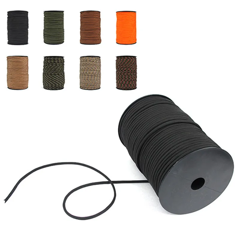 Angitu Mixed Color 4mm Paracord 550 Sleeve 7 Strands Core For USB Keyboard Cable Outdoor Polypropylene Paracord Rope Surviva