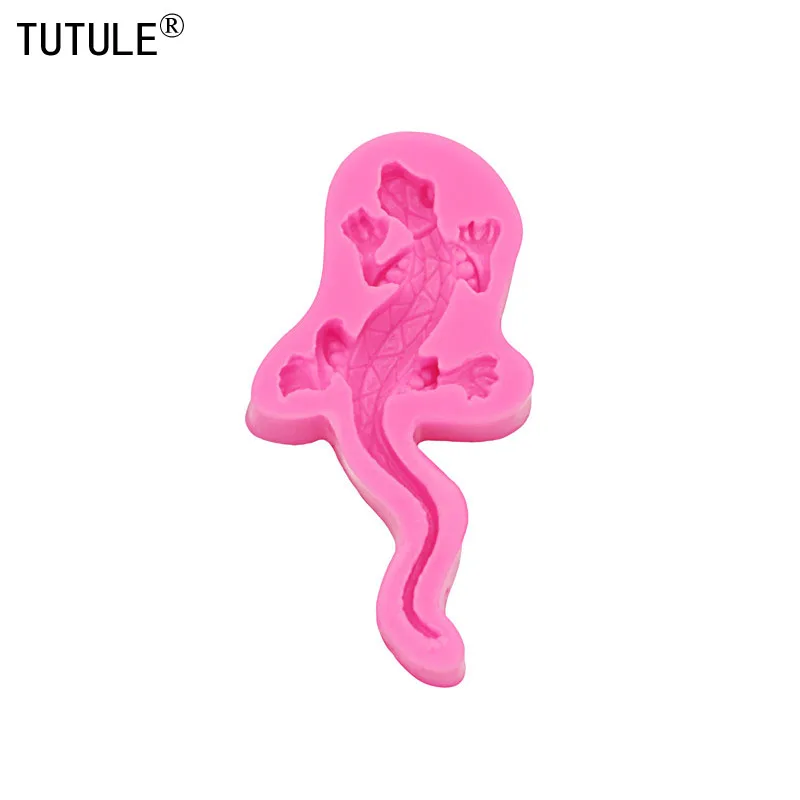Gadgets - gecko Lizard Flexible Silicone Mold Polymer Clays, Food Safe, Fondant, Chocolate, Sugar Art, Candy, Gum Paste -Mold