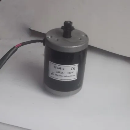 Motor de alta velocidad para patinete eléctrico, dispositivo de imán permanente, cepillado, CC, MY6812-100W24V