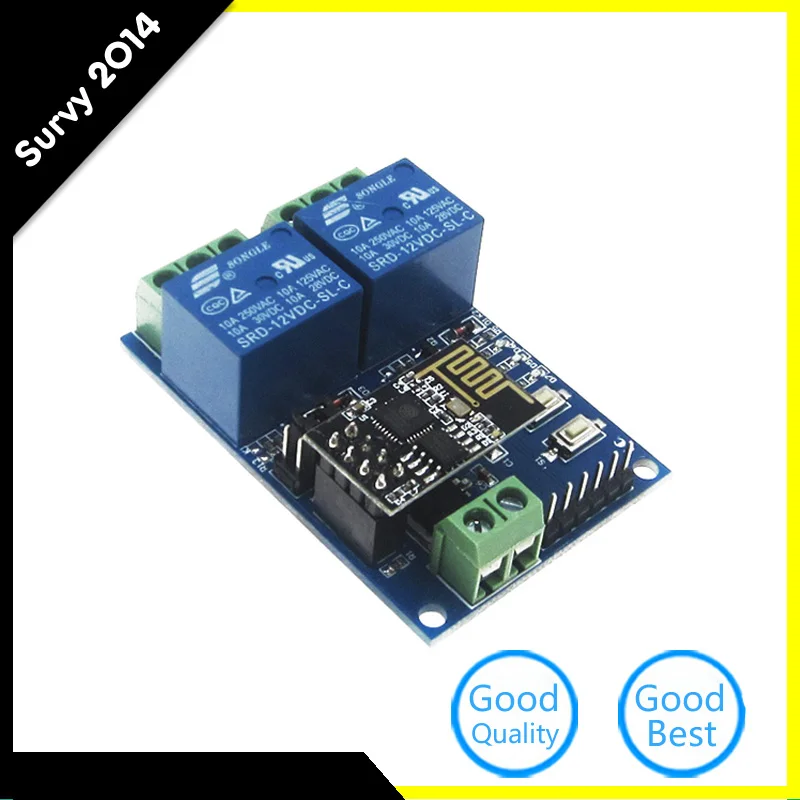 ESP8266 5/12V 2 Channel WiFi relay module Things smart home remote control switch phone APP ESP-01 diy electronics