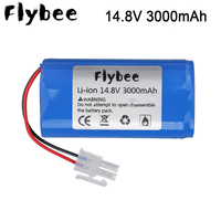 For Ilife A4 A4S A6 V7 V7s Robot Vacuum Cleaner battery 18650 14.8v 3000mah Li-ion battery robotic vacuum cleaner accessories