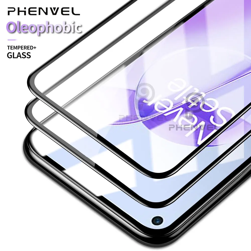 Protective Glass For Oneplus 9 Full Cover Screen Protector For Oneplus 9rt 6T 7 7T 8T 9R Oleophobic Tempered Glass film