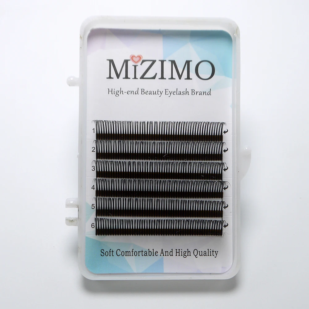 MIZIMO 0.07mm cluster of 5 flowering grafted eyelashes manual fast flowering eyelash extension