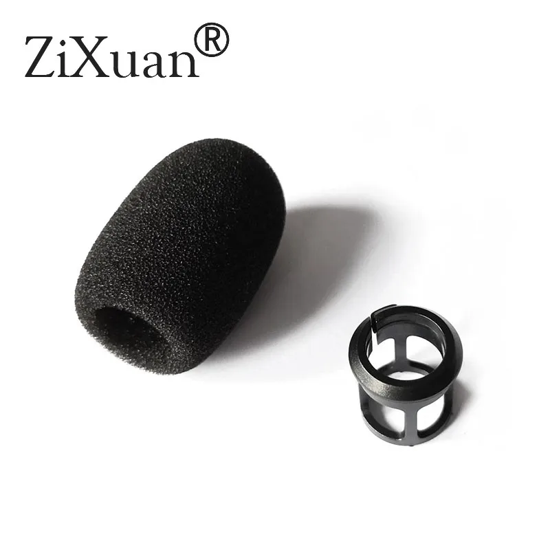5pcs ฟองน้ําสีดํา Snap-Fit รูปแบบกระจกสําหรับ Shure MX418D/C MX412D/C WB98H/C BETA98H/C เครื่องมือ Gooseneck ไมโครโฟน