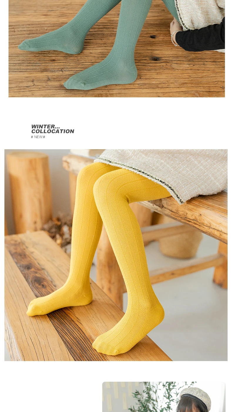 1-12Y Infant Mädchen frühling herbst baumwolle vertikale leggings streifen mehrfarbige baby kind atmungs strumpfhosen Twist kinder strümpfe – Detail 11