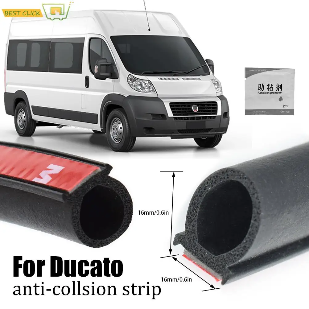 32.8 Ft/10M Rubber Door Seal Car Seal Strip For Fiat Ducato 244 250 290 Peugeot Boxer Citroen Relay Ram ProMaster 16 x 16mm