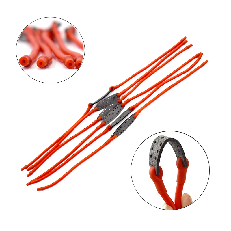 

Red Round Rubber Band for Slingshot High Elasticity Natural Latex Tube Outdoor Hunting Shooting Traditional Catapult Rubber Band