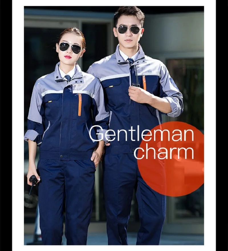 Ropa de trabajo para hombres, uniformes de trabajo de manga larga, ropa de trabajo resistente al desgaste, trajes de trabajo mecánicos para taller de fábrica, monos