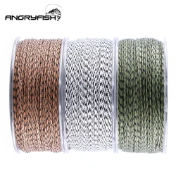 Angryfish 12 Strands D-braid 100 Meters Camo Braided PE Fish Line Carp Fishing Line  Weave  Strong endurance