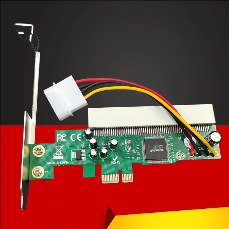 

PCI-Express PCI-E To PCI Riser Bus Card High Efficiency Adapter Converter Expansion Card for Desktop Computers ASM1083 Chipset