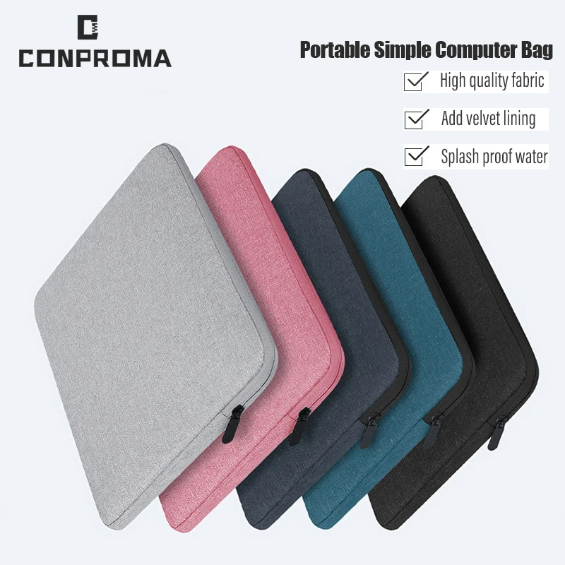 

Portable Waterproof Laptop Case Notebook Sleeve 9.7 11 13 15 inch For Macbook Pro Computer HP Acer Lenovo Apple Laptop Bag